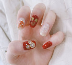 Gợi ý mẫu nail vừa đơn giản lại đẹp sang cho chị em tung tăng quẩy Tết