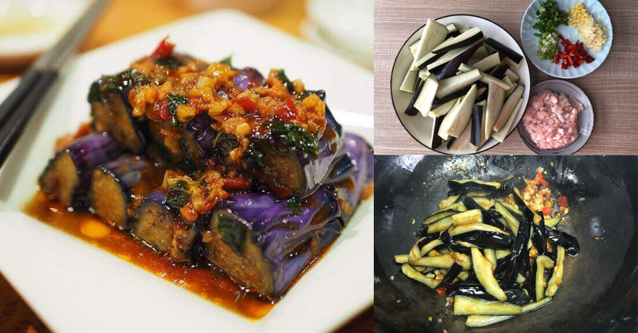 Thực đơn với món cà tím chưng thịt, cơm nấu bao nhiêu cũng không đủ