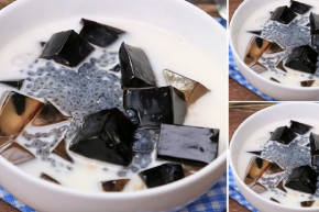 Cách làm sương sáo nước cốt dừa  "giải nóng" đơn giản tại nhà