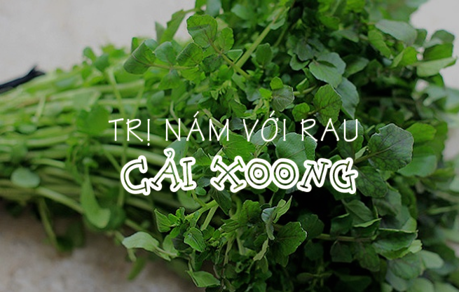 Bất ngờ hiệu quả trị nám tàn nhang bằng rau cải xoong