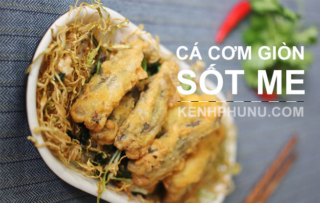Cá cơm giòn sốt me ngon miễn chê