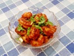 Bữa tối đưa cơm với tôm rang kiểu Ấn