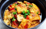 Đậu hũ sốt nấm thơm ngon dễ làm cho người ăn chay