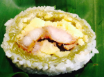 Làm xôi khúc bằng rau muống