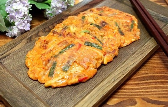 Bánh kim chi mê hoặc ngày mưa!
