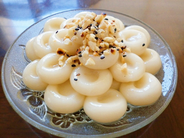 Giản dị với bánh nếp chay