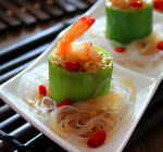Mướp nhồi tôm hấp thanh mát dễ ăn