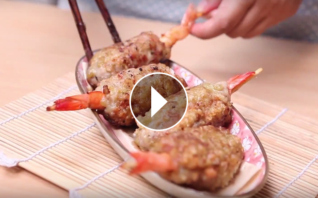 Hướng dẫn làm chả cốm bọc tôm mang hương vị mùa thu