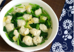 Mát lành canh cải thịt gà viên