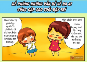 Đề phòng những vấn đề về da "ai cũng gặp" sau dậy thì