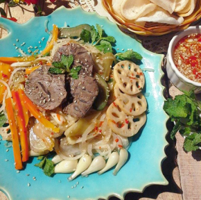 Gỏi bắp bò kim chi