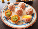 Bánh bí đỏ nhân đậu xanh hấp