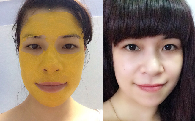 Mình đã có làn da sáng mịn như em bé nhờ tinh bột nghệ