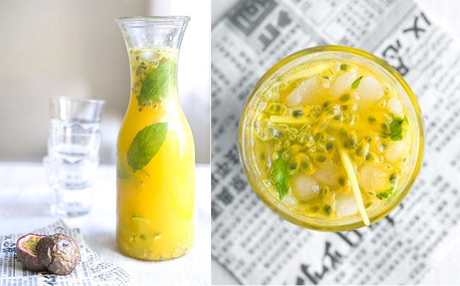 Giải khát cùng soda chanh dây chua ngọt siêu đơn giản