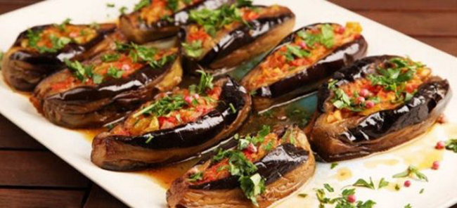 cà tím nhồi thịt hấp